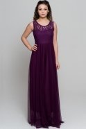 Длинное Вечернее Платье Пурпурный AR36808