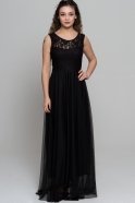 Длинное Вечернее Платье Черный AR36808
