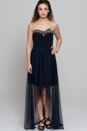 Длинное Вечернее Платье Сердечко Темно-синий AR36819