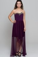Длинное Вечернее Платье Сердечко Пурпурный AR36819