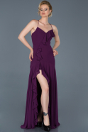 Длинное Выпускное Платье Пурпурный ABU804