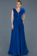 Длинное Помолвочное Платье Ярко-синий ABU810
