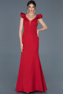 Длинное Вечернее Платье красный ABU1093