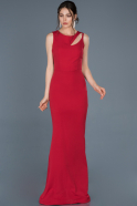 Длинное Вечернее Платье Русалка красный ABU825