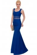 Длинное Вечернее Платье Ярко-синий ABU411