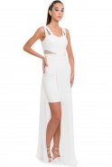 Длинное Вечернее Платье Белый C7173