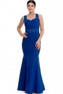 Длинное Вечернее Платье Ярко-синий E3153