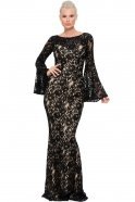 Длинное Вечернее Платье Черный E3158