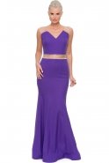 Длинное Вечернее Платье Пурпурный E3174