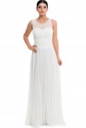 Длинное Вечернее Платье Белый ABU092