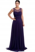 Длинное Вечернее Платье Пурпурный ABU092