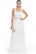 Длинное Вечернее Платье Белый E3192