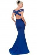 Длинное Вечернее Платье Ярко-синий E3197