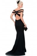 Длинное Вечернее Платье Черный E3197