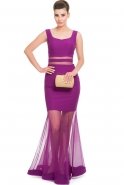 Длинное Вечернее Платье Пурпурный ABU478