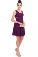 Короткое Вечернее Платье Пурпурный ABK251