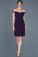 Короткое Платье На Приглашение Пурпурный ABK523