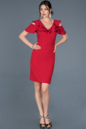 Короткое Платье На Приглашение красный ABK500