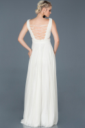 Длинное Помолвочное Платье Белый ABU809