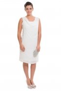 Короткое Вечернее Платье Белый N97370