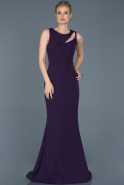 Длинное Вечернее Платье Русалка Тёмно-пурпурный ABU825