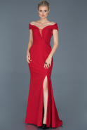 Длинное Вечернее Платье красный ABU870