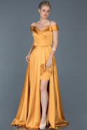 Помолвочное Платье Со Шлейфом Шафрановый ABU502