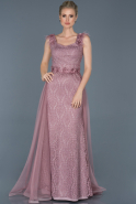 Длинное Вечернее Платье Русалка Пыльно-розовый ABU863