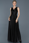 Длинное Помолвочное Платье Черный ABU695