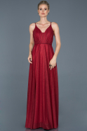 Длинное Вечернее Платье красный ABU1081