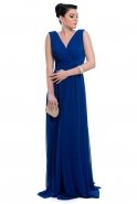 Длинное Выпускное Платье Ярко-синий C3286