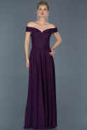 Длинное Вечернее Платье Пурпурный ABU877