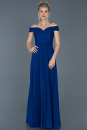 Длинное Вечернее Платье Ярко-синий ABU877