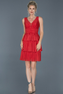 Короткое Платье На Приглашение красный ABK578