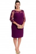 Короткое Вечернее Платье Пурпурный ABK103