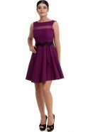 Короткое Вечернее Платье Пурпурный GG5488