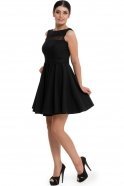 Короткое Вечернее Платье Черный GG5488