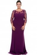 Длинное Свободное Вечернее Платье Пурпурный GG6688