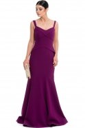 Длинное Вечернее Платье Пурпурный GG6838
