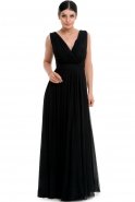 Длинное Вечернее Платье Черный GG6842