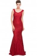 Длинное Вечернее Платье Бордовый J1021