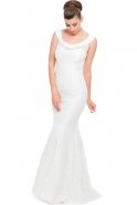 Длинное Вечернее Платье Белый J1021
