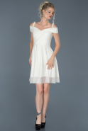 Короткое Выпускное Платье Белый ABK520