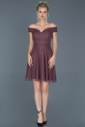 Короткое Платье На Приглашение Лавандовый ABK015