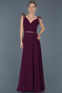 Длинное Выпускное Платье Пурпурный ABU883