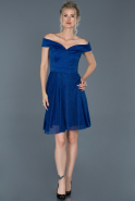 Короткое Вечернее Платье Ярко-синий ABK609