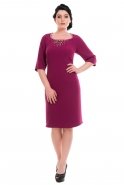 Вечернее Платье Большого Размера Пурпурный O7925