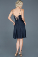 Короткое Платье На Приглашение Темно-синий ABK591