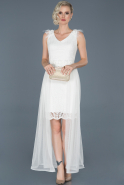 Короткое Платье На Приглашение Белый ABK612