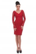 Короткое Коктейльное Платье красный A60237